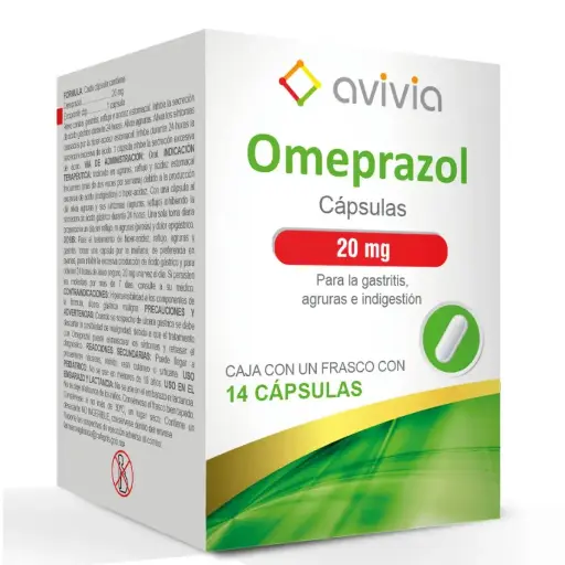 [7502216804005] OMEPRAZOL AVIVIA 20MG CAPSULAS CON 14 (GI)