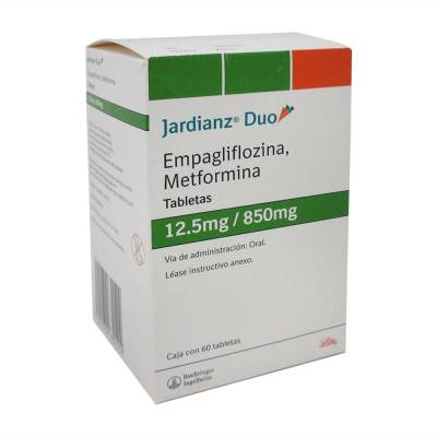 JARDIANZ DUO 12.5/850MG TABLETAS CON 60