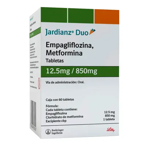 JARDIANZ DUO 12.5/850MG TABLETAS CON 60