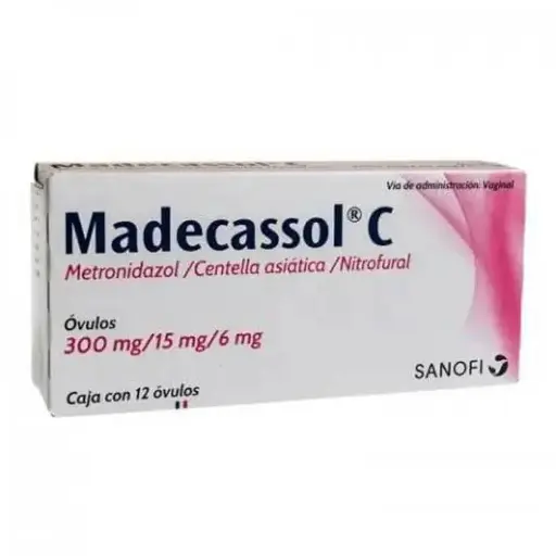 MADECASSOL-C 15MG OVULOS CON 12