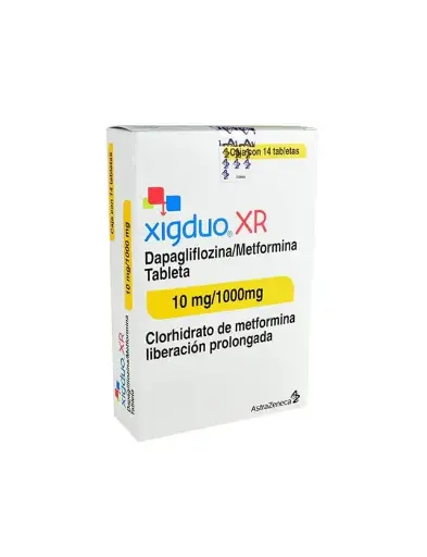 XIGDUO XR 10/1000MG TABLETAS CON 14