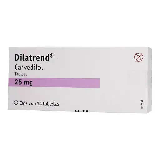 DILATREND 25MG TABLETAS CON 14