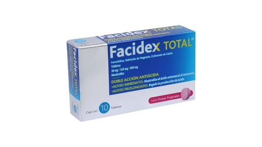 FACIDEX TOTAL TABLETAS MASTICABLES CON 10