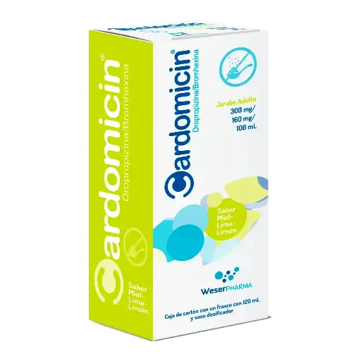 CARDOMICIN ADULTO MIEL LIMON JARABE120ML