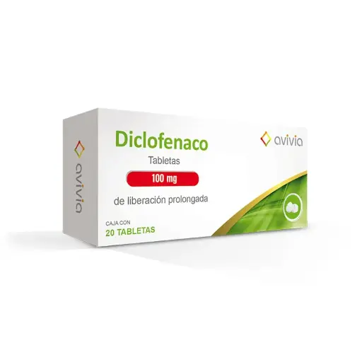DICLOFENACO AVIVIA 100MG GRAGEAS CON 20 (GI)