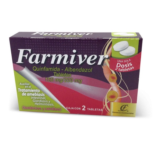 FARMIVER 150/200MG TABLETAS CON 2 (GI)