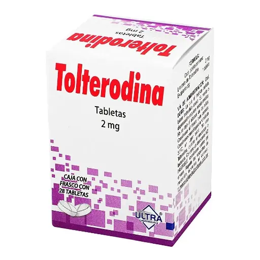 TOLTERODINA ULTRA 2MG TABLETAS CON 28 (GI)