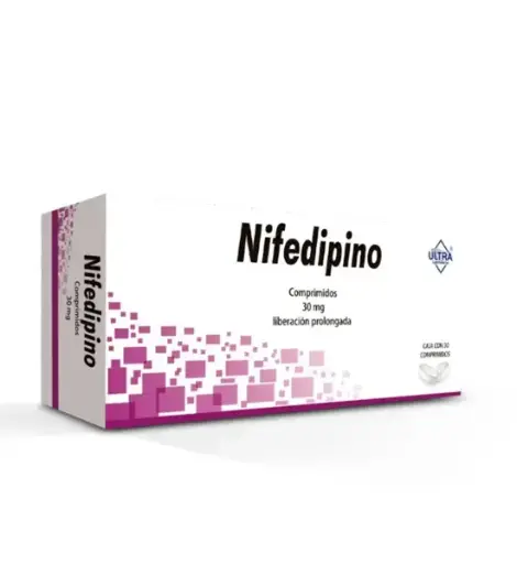 NIFEDIPINO ULTRA 30MG TABLETAS CON 30 (GI)