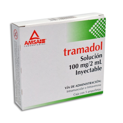 TRAMADOL AMSA 100MG/2ML INYECTABLE CON 5 (GI)