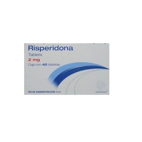 RISPERIDONA PSICOFARMA 2MG TABLETAS CON 40 (GI)