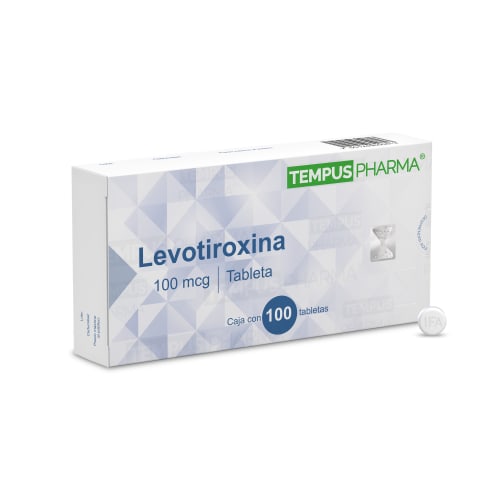 LEVOTIROXINA TEMPUSPHARMA 100MCG TABLETAS CON 100 (GI)