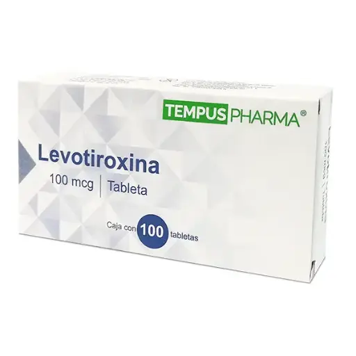 LEVOTIROXINA TEMPUSPHARMA 100MCG TABLETAS CON 100 (GI)