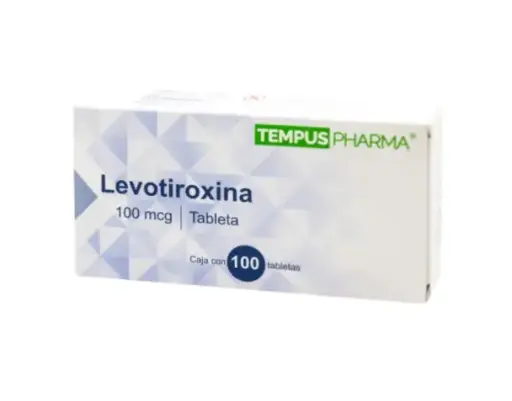 LEVOTIROXINA TEMPUSPHARMA 100MCG TABLETAS CON 100 (GI)