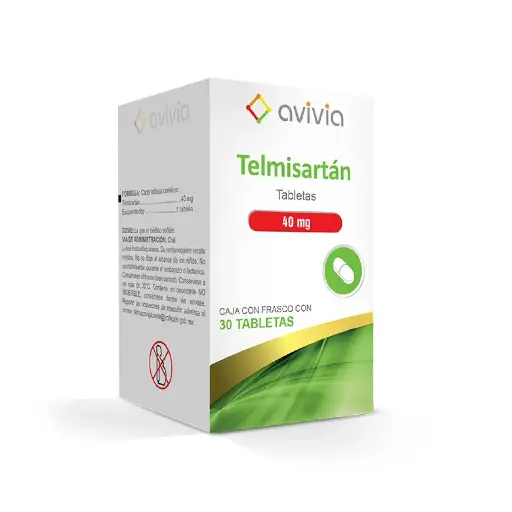 TELMISARTAN AVIVIA 40MG TABLETAS CON 30 (GI)