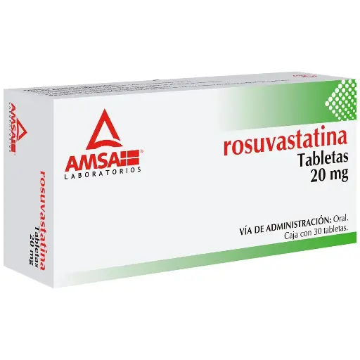 ROSUVASTATINA AMSA 20MG TABLETAS CON 30 (GI)