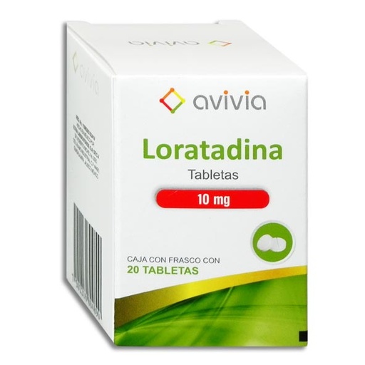 LORATADINA AVIVIA 10MG TABLETAS CON 20 (GI)