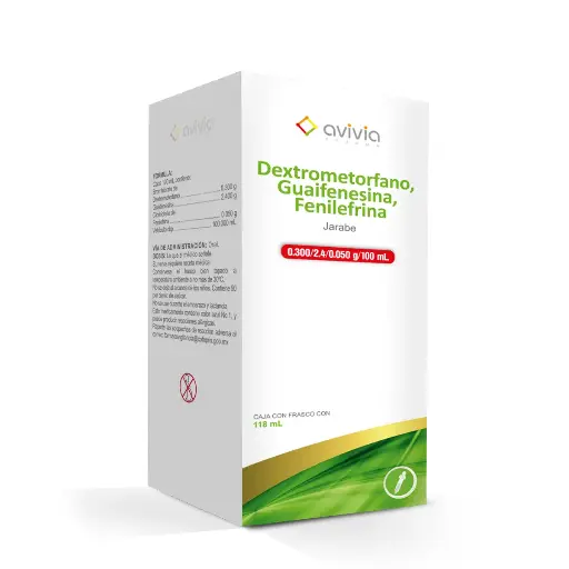 DEXTRO/GUAI/FENI AVIVIA JBE 118ML (GI)