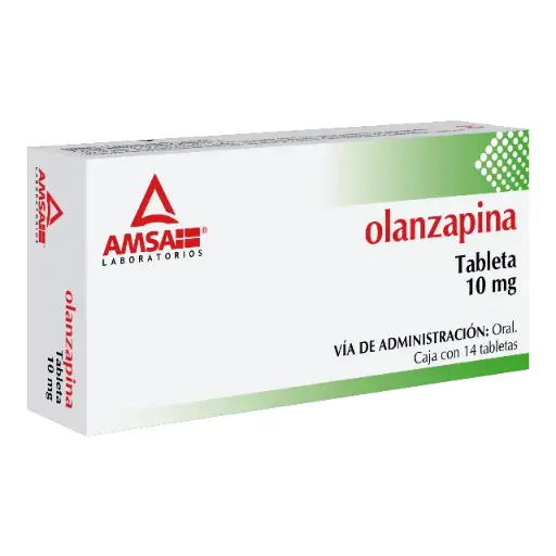 OLANZAPINA AMSA 10MG TABLETAS CON 14 (GI)