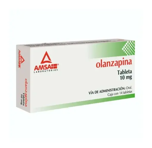 OLANZAPINA AMSA 10MG TABLETAS CON 14 (GI)