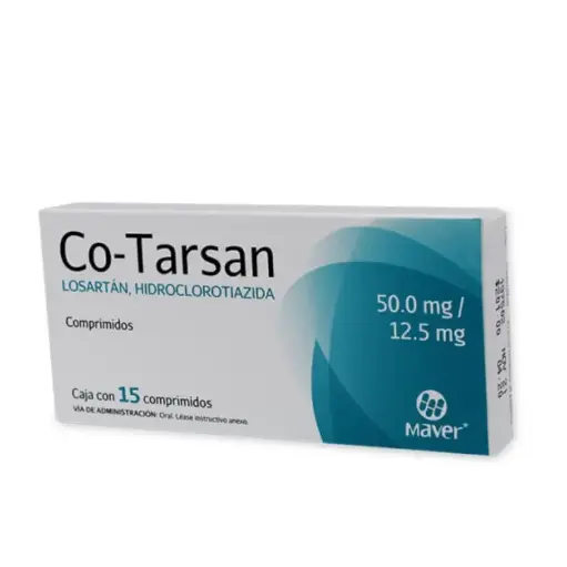 CO-TARSAN 50/12.5MG TABLETAS CON 15 (GI)