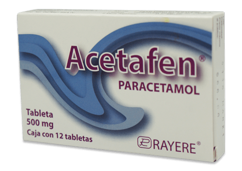 ACETAFEN 500MG TABLETAS CON 12 (GI)