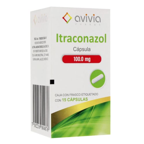 ITRACONAZOL AVIVIA 100MG CAPSULAS CON 15 (GI)