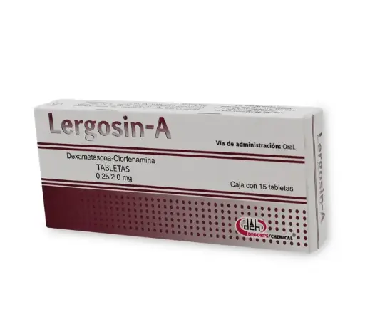 LERGOSIN-A 0.25/2MG TABLETAS CON 15 (GI)