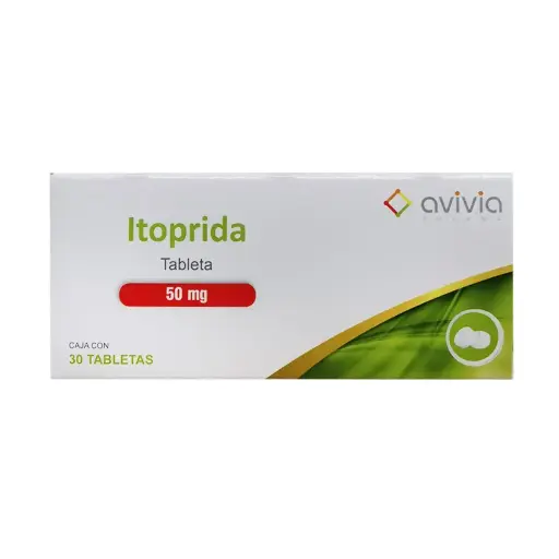 ITOPRIDA AVIVIA 50MG TABLETAS CON 30 (GI)