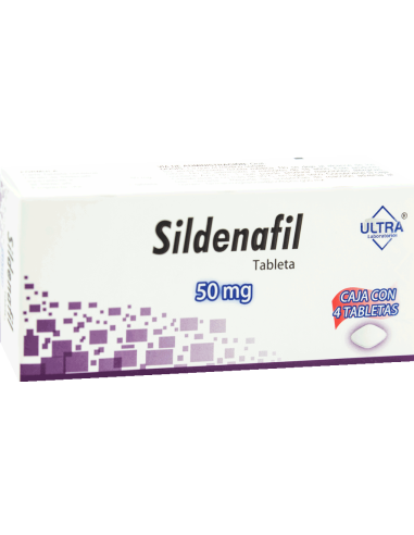 SILDENAFIL ULTRA 50MG TABLETAS CON 4 (GI)