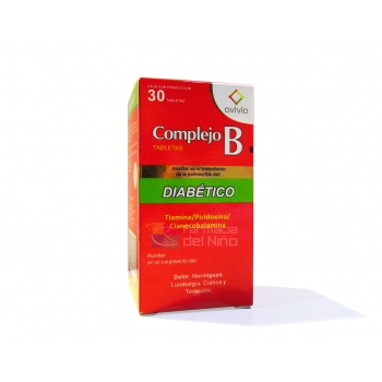 COMPLEJO B DIABETICO AVIVIA TABLETAS CON 30 (GI)