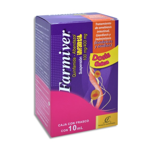 FARMIVER INFANTIL 100/400MG SUSPENSION 10ML (GI)