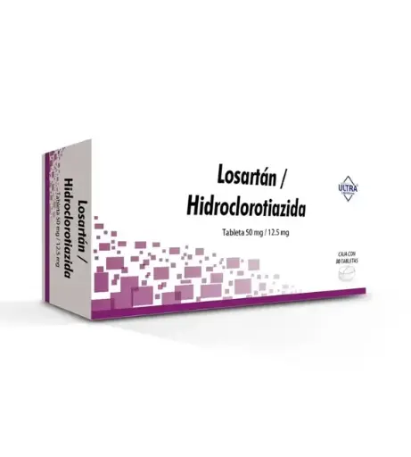 LOSARTAN/HIDROCLO ULTRA 50/12.5MG TABLETAS CON 30 (GI)