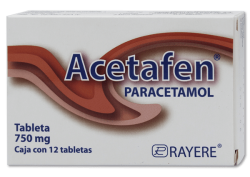 ACETAFEN 750MG TABLETAS CON 12 (GI)