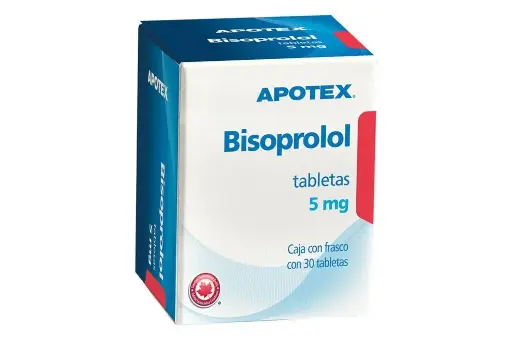 BISOPROLOL APOTEX 5MG TABLETAS CON 30 (GI)