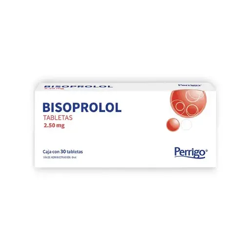 BISOPROLOL PERRIGO 2.5MG TABLETAS CON 30 (GI)