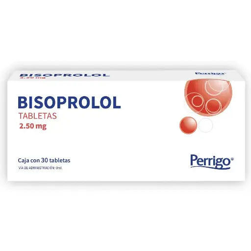 BISOPROLOL PERRIGO 2.5MG TABLETAS CON 30 (GI)