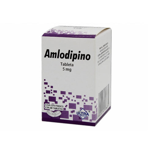 AMLODIPINO ULTRA 5MG TABLETAS CON 30 (GI)
