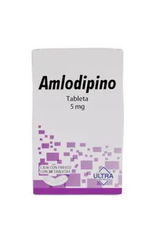 AMLODIPINO ULTRA 5MG TABLETAS CON 30 (GI)