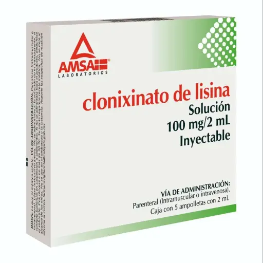 CLONIXINATO DE LISINA AMSA 100MG/2ML INYECTABLE CON 5 (GI)