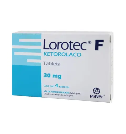 LOROTEC F 30MG TABLETAS SL CON 4 (GI)