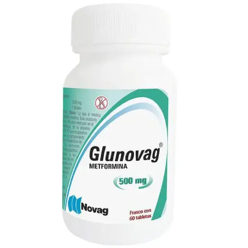 GLUNOVAG 500MG TABLETAS CON 60 (GI)