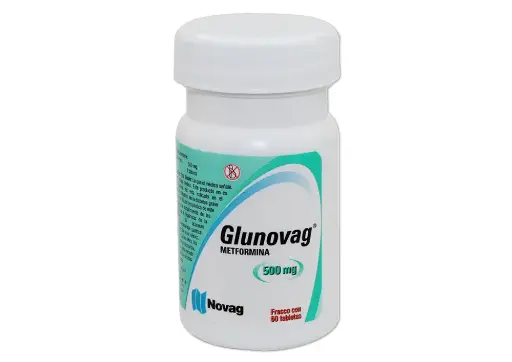 GLUNOVAG 500MG TABLETAS CON 60 (GI)