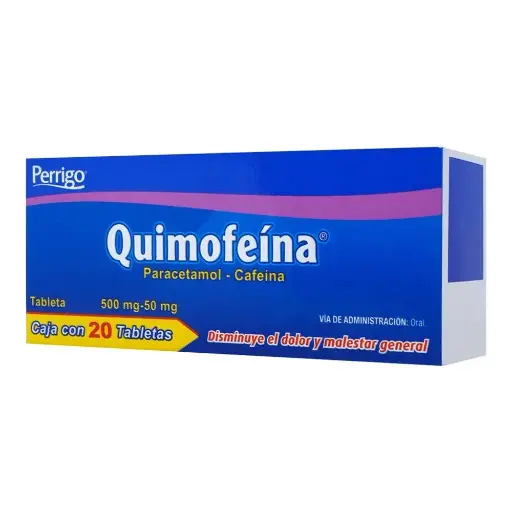 QUIMOFEINA 500/50MG TABLETAS CON 20 (GI)