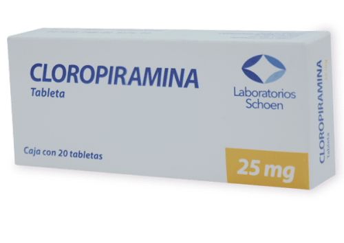CLOROPIRAMINA SCHOEN 25MG TABLETAS CON 20 (GI)