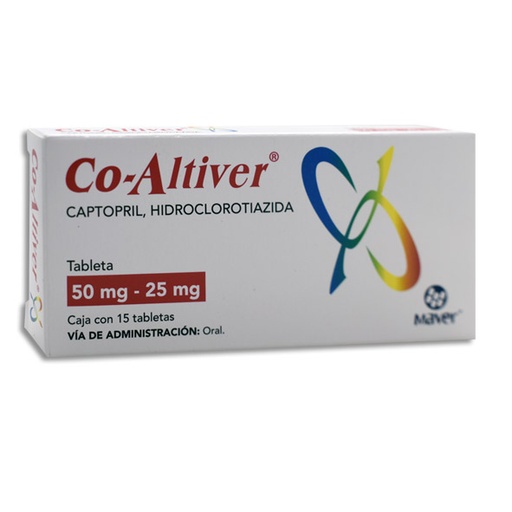 CO-ALTIVER 50/25MG TABLETAS CON 15 (GI)