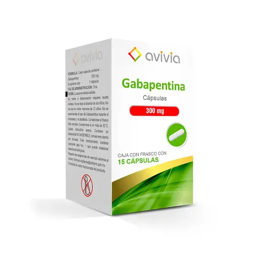 GABAPENTINA AVIVIA 300MG CAPSULAS CON 15 (GI)