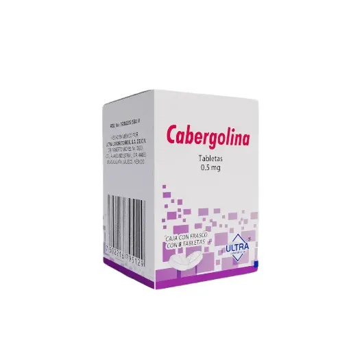 CABERGOLINA ULTRA 0.5MG TABLETAS CON 8 (GI)