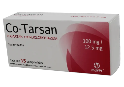 CO-TARSAN 100/12.5MG TABLETAS CON 15 (GI)