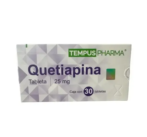QUETIAPINA TEMPUSPHARMA 25MG TABLETAS CON 30 (GI)