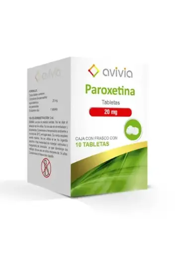 PAROXETINA AVIVIA 20MG TABLETAS CON 10 (GI)
